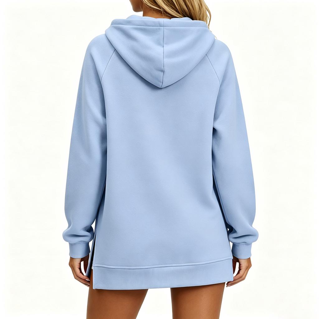 Women's Loose Fit Hoodie Sweatshirt with Pockets for Casual Everyday Wear
