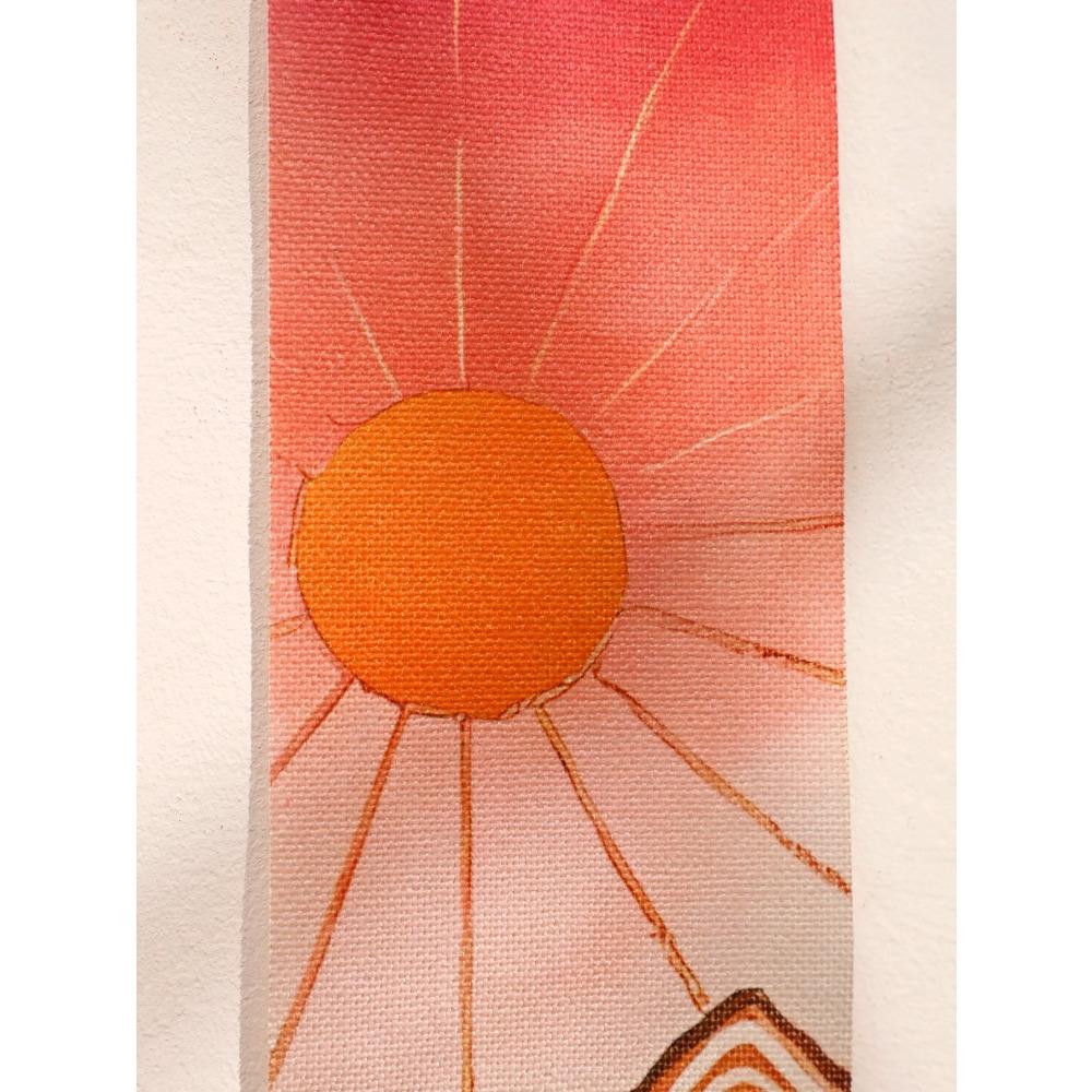 Macrame Wall Tapestry Mountain & Sunrise and Sunset Boho Home Decoration Tapestry Wall Hanging Room Decors Aesthetic Wall Decor