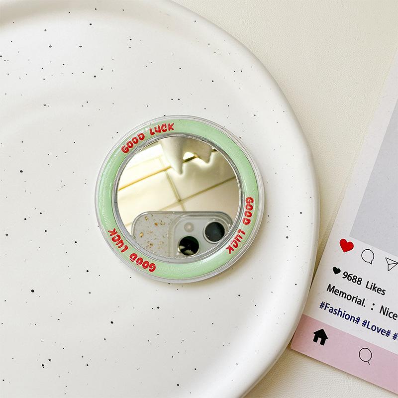 Goodluck Magnetic Suction Ring Is Suitable For Magsafe Round Mirror Sticker Simple Refrigerator Sticker Women'S Body Mirror