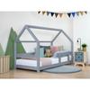 Cabin Bed - Benlemi - TERY - Grey - 90x200cm - Solid Wood - 1 Place