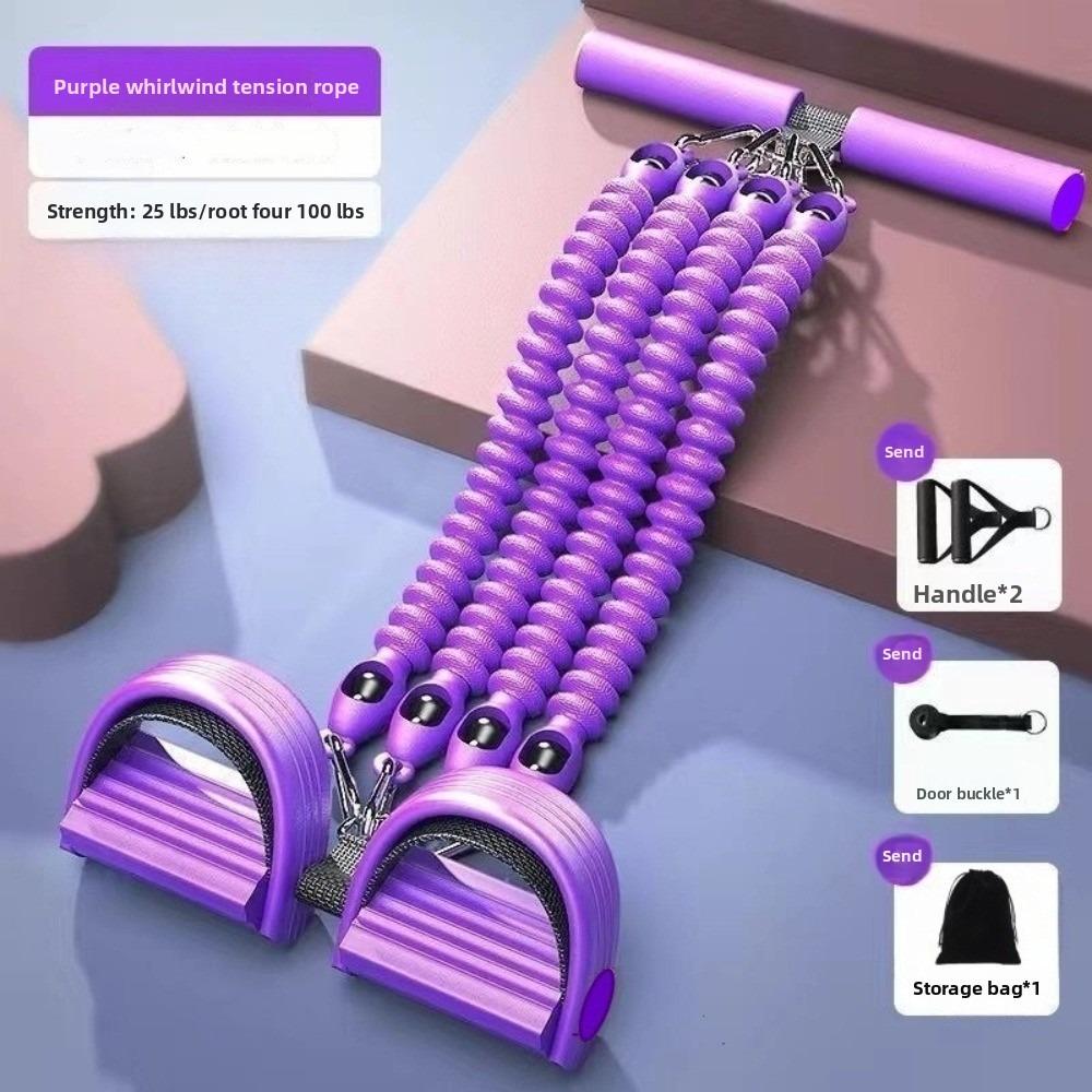 Non-Slip Foot Pedal Resistance Band Multifunction Home Gym Equipment  for Men Women