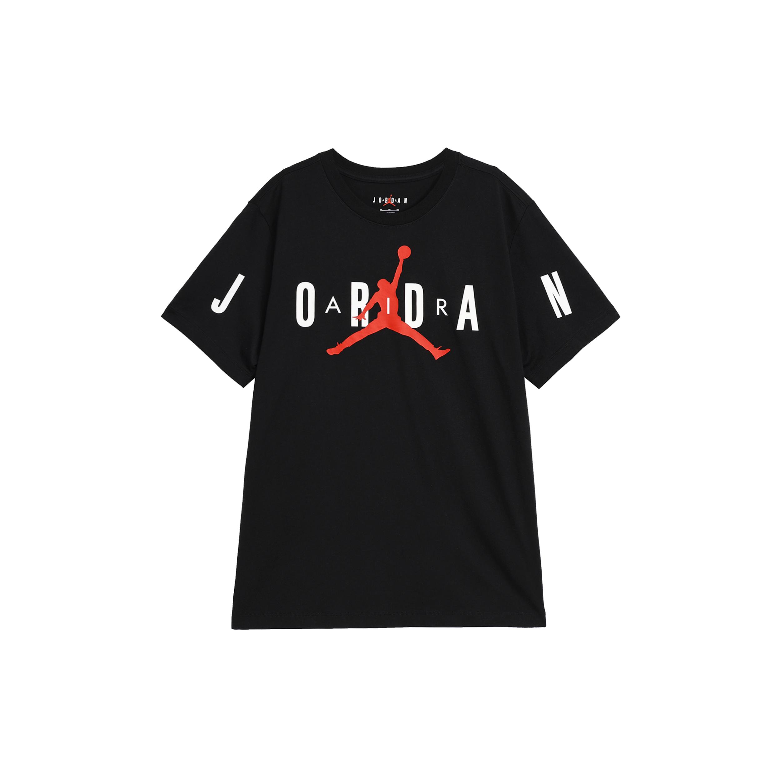 Jordan T Shirts Men`s Black Crew
