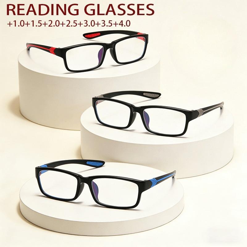 3PCS New Reading Glasses Style High Quality TR90 Ultra Light Material Men s Women s Light Presbyopia Eyewear +150
