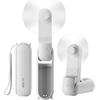 GAIATOP Portable Handheld Fan, 3 IN 1 Mini Foldable Travel Fans [17H Max Cooling Time] with Power Bank, Pocket Design USB Rechargeable for Travel