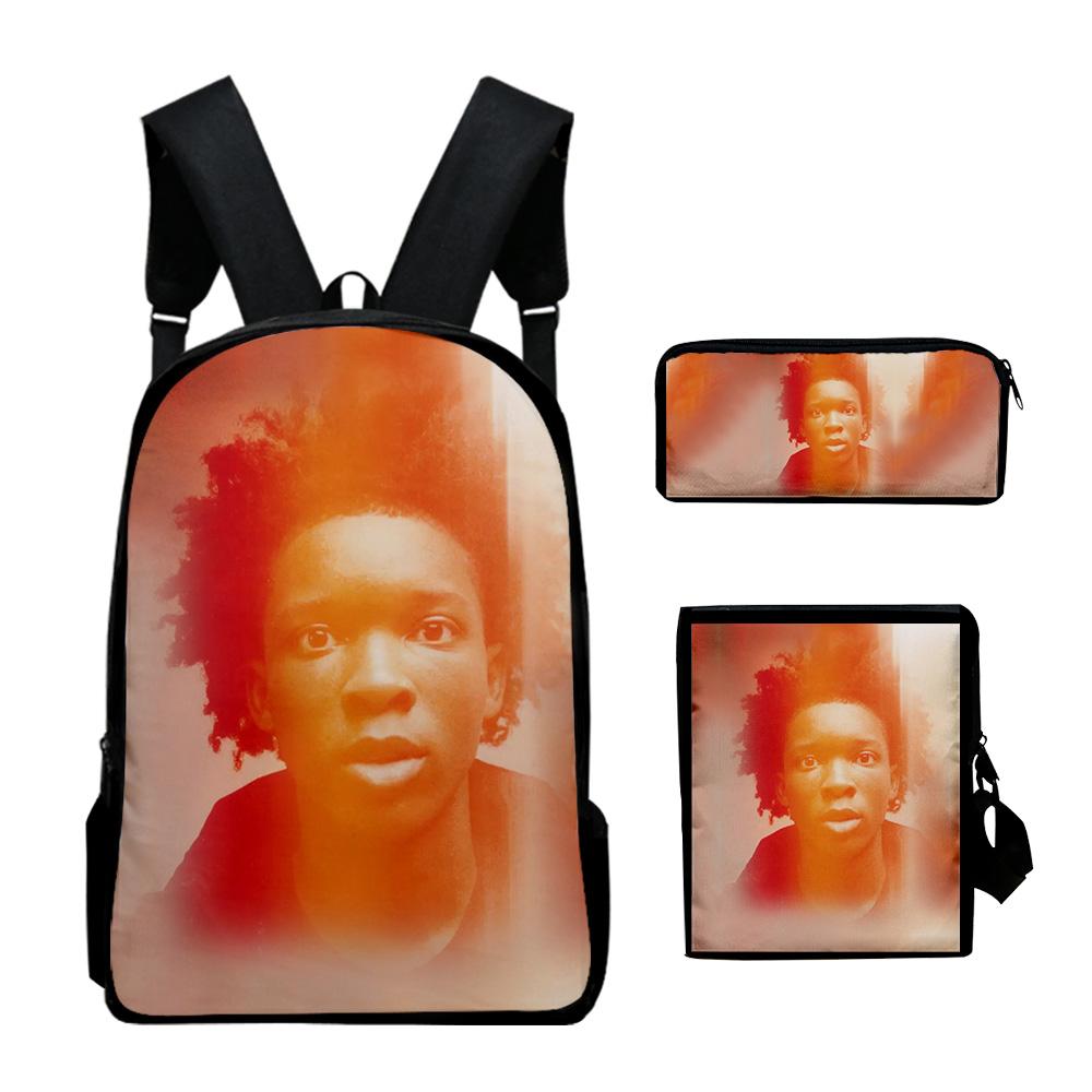 Classic Popular Young Singer D4vd 3D Print 3pcs/Set pupil School Bags Laptop Daypack Backpack Inclined shoulder bag Pencil Case
