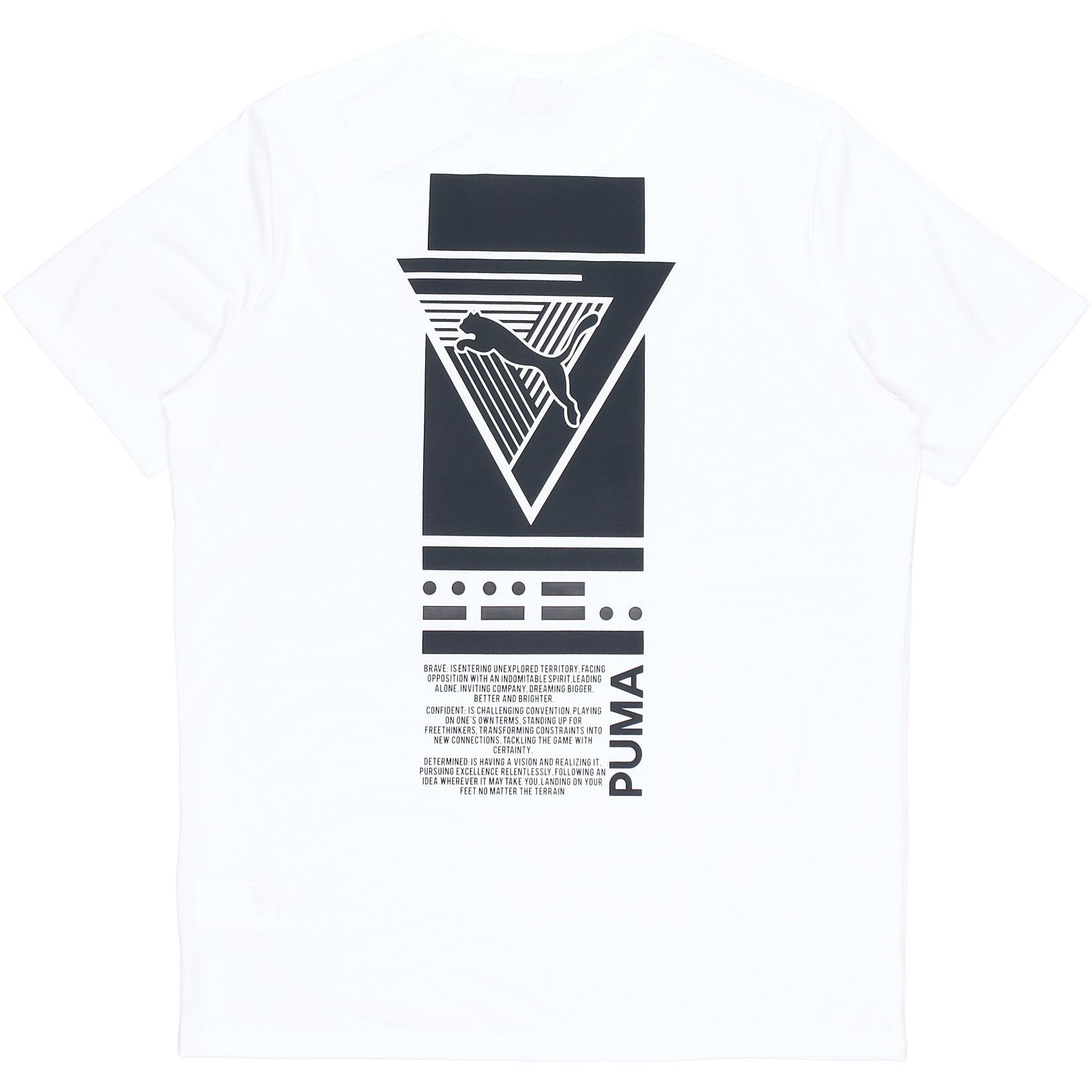 PUMA Graphic Epoch Tee White Men s 579120-02 XL