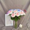 Braided Rose Handmade Crochet Flower Beautiful Long-lasting Yarn Crochet Rose Flower