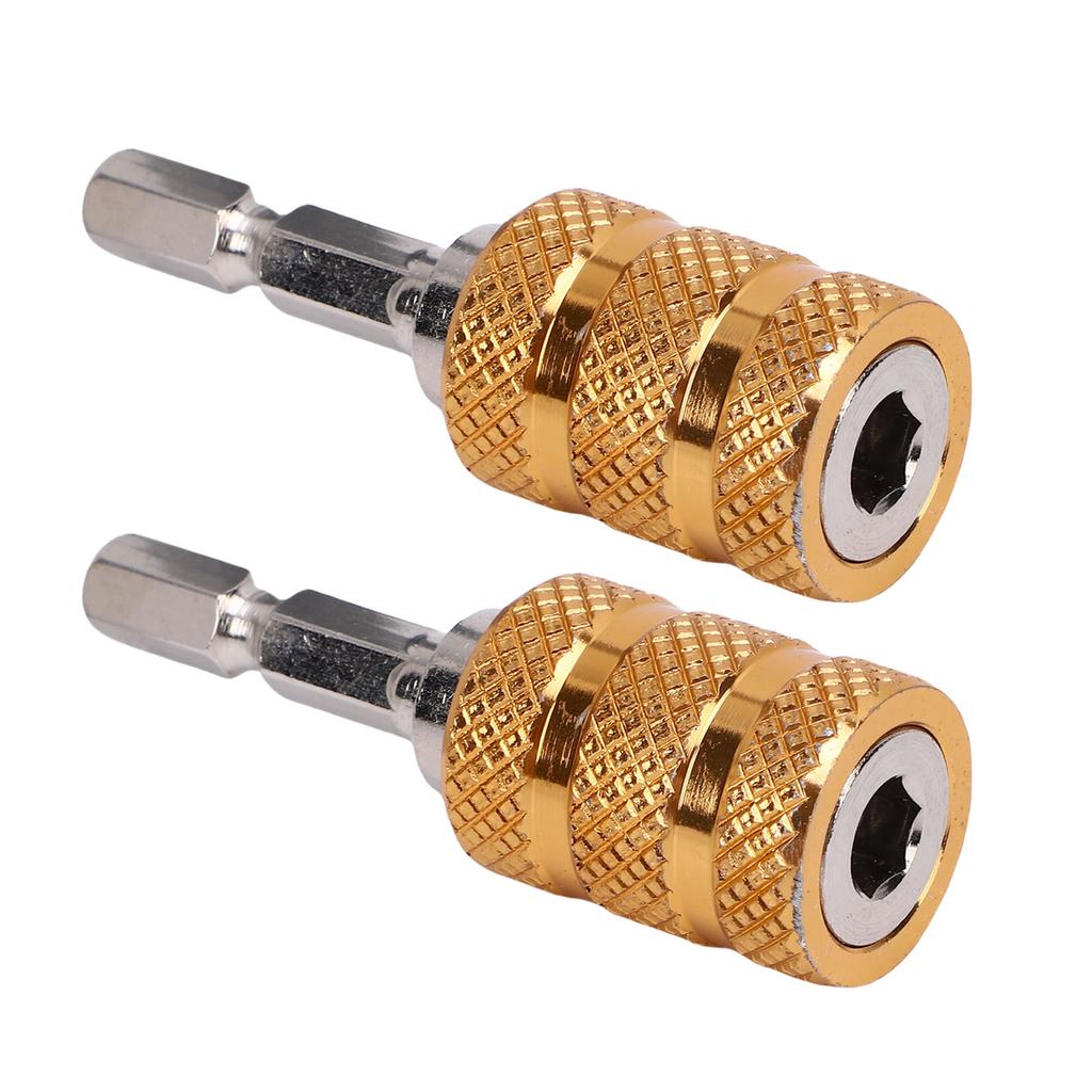 2PCS Electric Drill Bit Adapter Multifunctional User Friendly Hex Shank Self Locking Drill Bit Adapter Converter