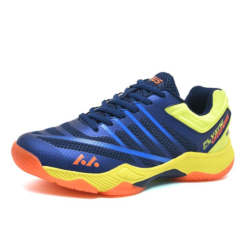 

Rivers new large size breathable cushioning wear-resistant front lace-up multi-color professional badminton shoes table tennis shoes 46