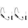 2.4G Wireless Microphone System Long Range Head Handheld Mic 2 In 1 for Teaching Stage Performers Fitness Instructors