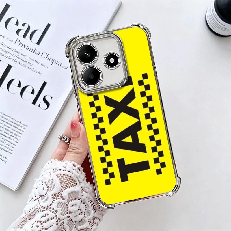 

NYC Yellow Taxi Cabs Soft Phone Case For Xiaomi Redmi Note 14 15 Pro Plus 13 12 11S 11T 5G 10 9S 9 Plating Anti-Fall Fundas Redmi Note 11S 4G