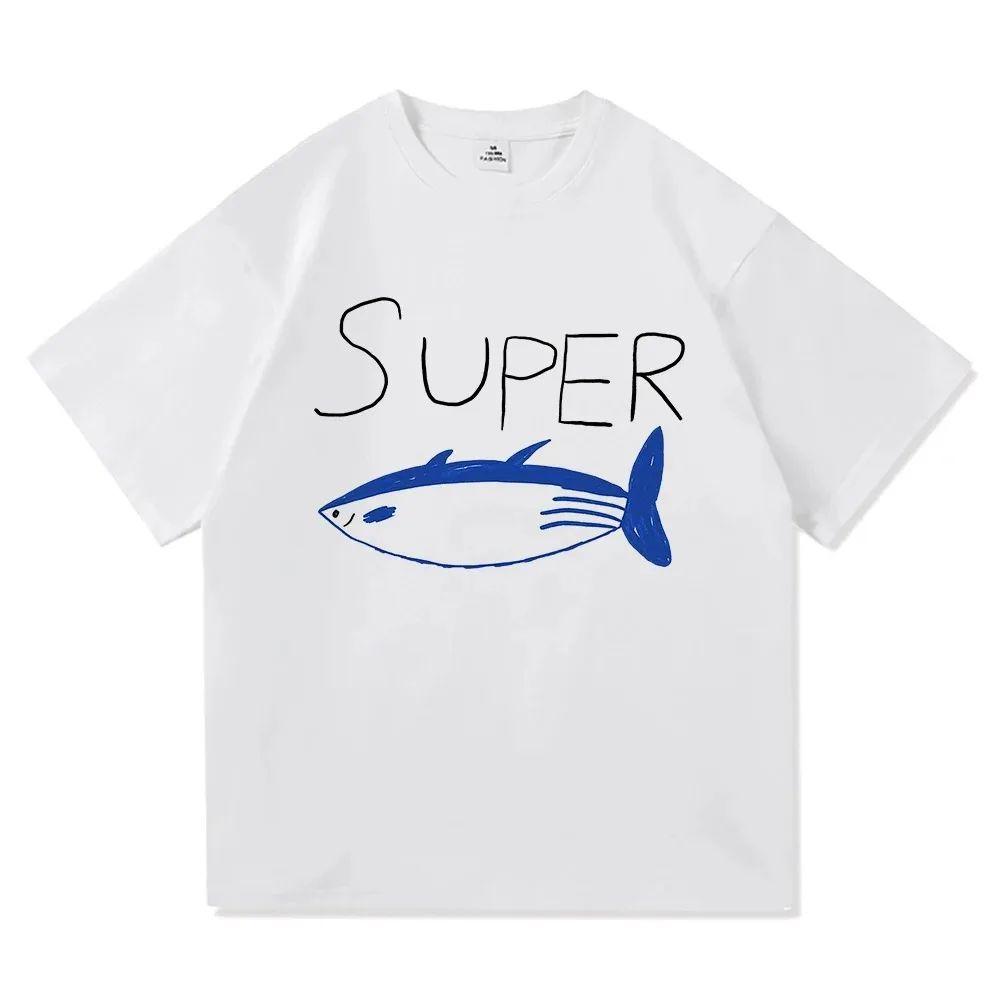 

Jin Super Tuna Fish T Shirt Kawaii Retro Fashion Menwomen Clothing Harajuku High Quality Tops Clothes Days Gifts Tshirts Top L