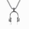 Jewelry, Music, Headphones, Pendant, Titanium Steel Men's Necklace, Fashionable Rock Style, Hot Selling