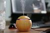 PUFFIN Wooden Aroma Diffuser Humidifier, Air Oil Diffuser Air Purifier Portable Grain 130ml Touch Sensitive 6 Color LED Lights Changing