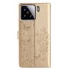 For Xiaomi 15 Wallet Phone Case Butterfly Floral Imprint Leather Flip Cover