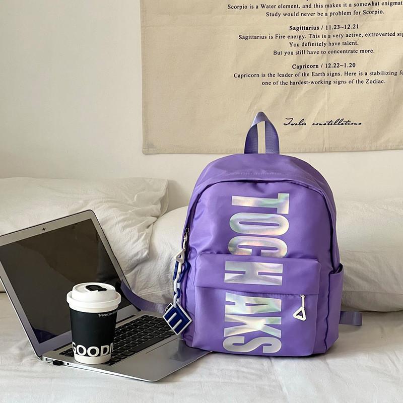 

Trendy Large Capacity Unisex Kids Backpack Stylish Letter Print School Bag For Children