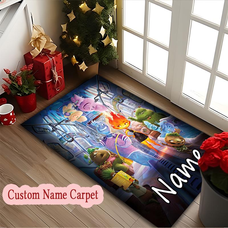 [Friends Mickey Minnie Goofy Donald Printed Carpet] Non-slip Home Office Rug, Personalized Customize Name Area Carpet