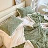 2pcs Warm Winter Stripe Soft Velvet Pillow Cases Skin-friendly Dual-sided Pillowcase Single Person Pillow Cover Cushion Cover