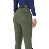 Women's High Waist Equestrian Breeches with Full Seat Silicone Grip and Dual Side Pockets