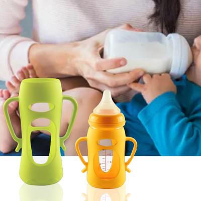 Manicotto per bottiglia da 160/240 ml Design a foro largo Resistente al calore Materiale per uso alimentare Coperchio per bottiglia di latte in vetro per piccione