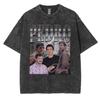 Limited Pedro Pascal Actor Washed Vintage T Shirt Men Women Casual Oversized Tshirt Fashion High Quality Cotton Tees Streetwear