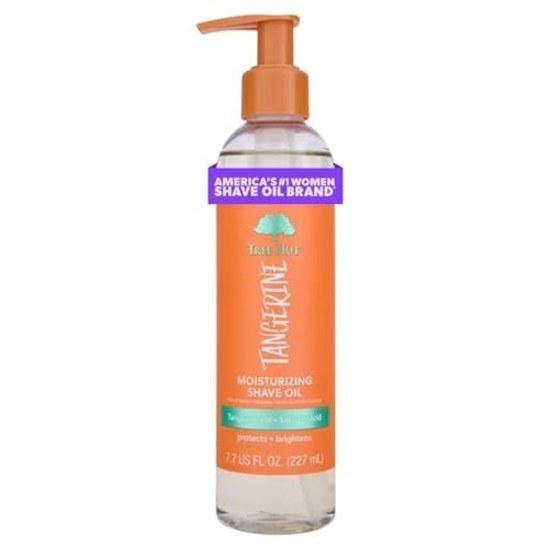 Tree Hut Moisturizing Shaving Oil Tangerine 7.7 fl oz Gel-to-oil formula ultra-moisturizing barrier adherence smooth suitable all skin types