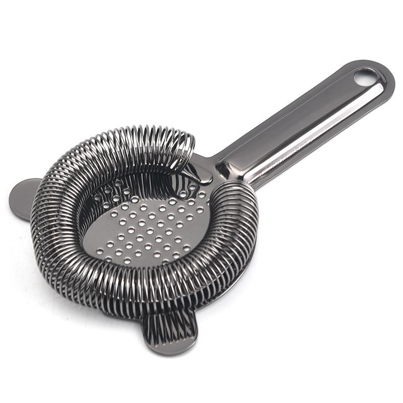 304 Stainless Steel Cross Ice Strainer & Jigger - Cocktail Bartending Tool