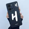 For Vivo Y35 Case Cute Initial Letters Soft Liquid Silicone Back Cover For Vivo Y 35 4G Funda Anti Drop Phone Protector Coque