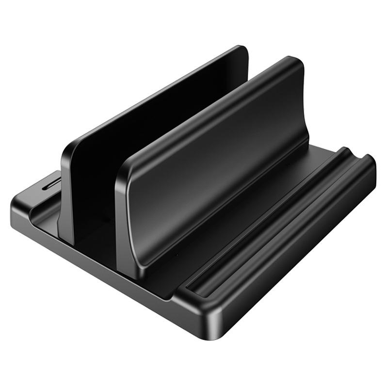 Vertical Laptop Stand, Laptop Holder With Adjustable Dock, ABS Single/Dual Slots Computer Holder Compatible With Tablet, Book