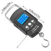 Fish Weighing Scale Luggage Scale Hanging Hook Fishing Scale with Measuring Tape Large Handle & Backlit LCD Display