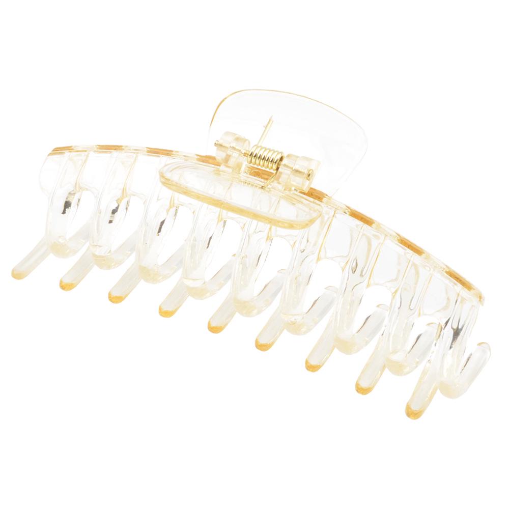 Frosted Large Acetate Hair Claw Clip - Back of Head Hair Grab Accessory