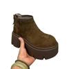 Platform Women Ankle Boots Flats Shoes Winter Designer Women Casual 2025 New Dress Cozy Goth Brand Chelsea Botas Mujer