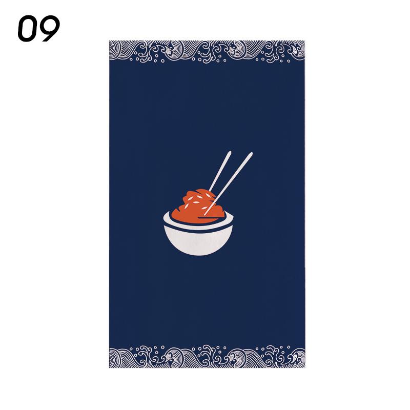 Japanese Style Door Head Half-curtain Noren Cuisine Izakaya Sashimi Seafood Restaurant Decor Short Curtains Kitchen Partition