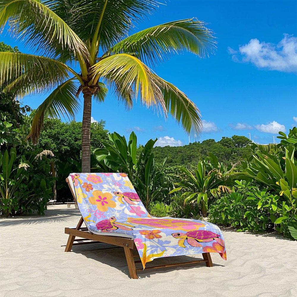 Tropical Turtle Beach Towel Quick Drying Travel Towel Unisex Soft Comfortable Quick Dry Portable for Men Women Beach