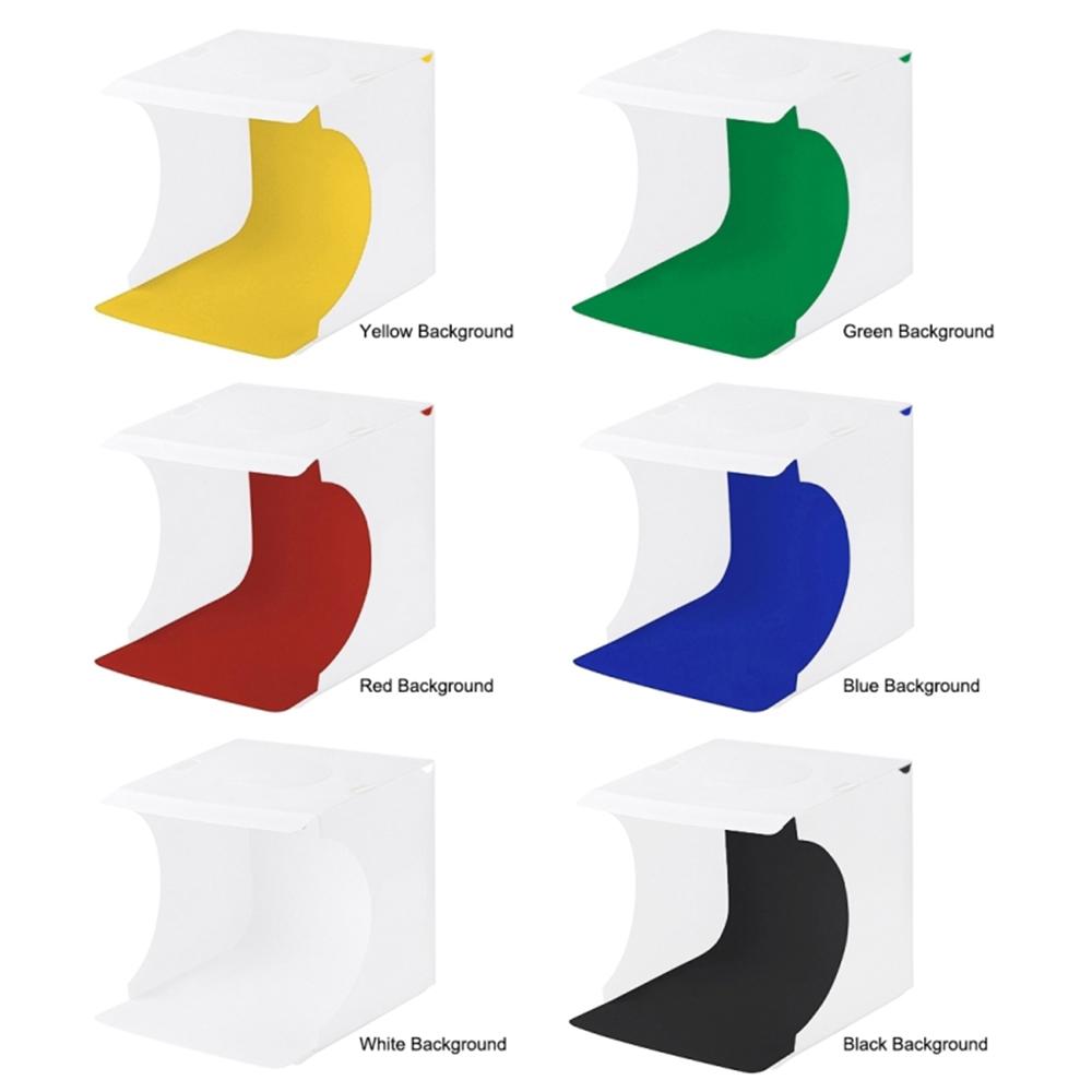 PULUZ Dual Light Lightbox Mini 40Pcs LED Light Room Foliding Photography Lighting Softbox Tent