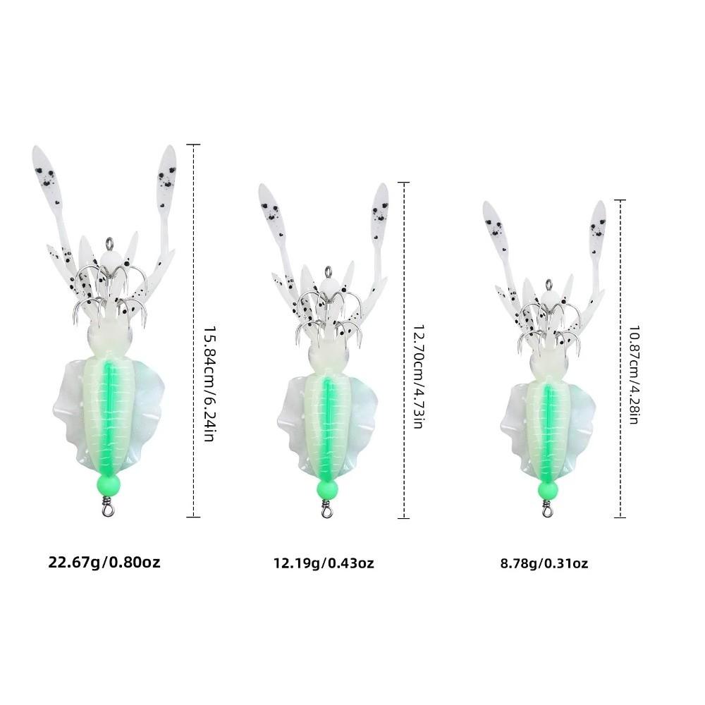 Amazing Lures Squid Bait Kit Double Layered Umbrella Hook Fishing Gift  Squid Fishing