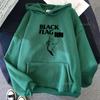 Punk Rock Band Black Flag Print Hoodies Street Grunge Casual Sweatshirts Autumn Fleece Clothing Male/female Hooded Pullover Tops