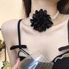 Stylish Double Layer Necklace Floral Choker Imitation Pearls Choker Vintage Neck Jewelry Elegant Flower Choker for Women
