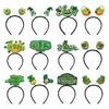 St. Patrick's Day Shamrock Headband Creative Shape Ultralight Elastic Decorative Headband Women Girls Cosplay Headwear