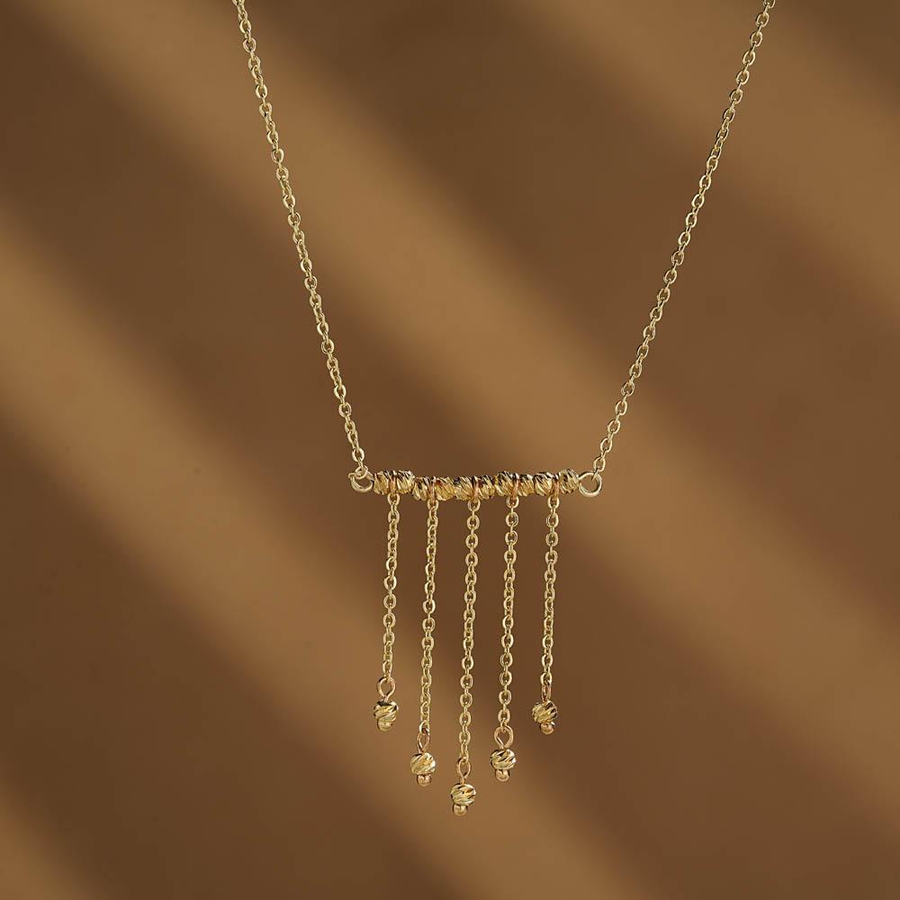 Fashionable Gold Tassel Chain Necklace For Women Captivating Design For Style Autumn
