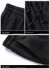Men's Solid Color Sportswear Set: Stand Collar Cardigan & Long Pants.