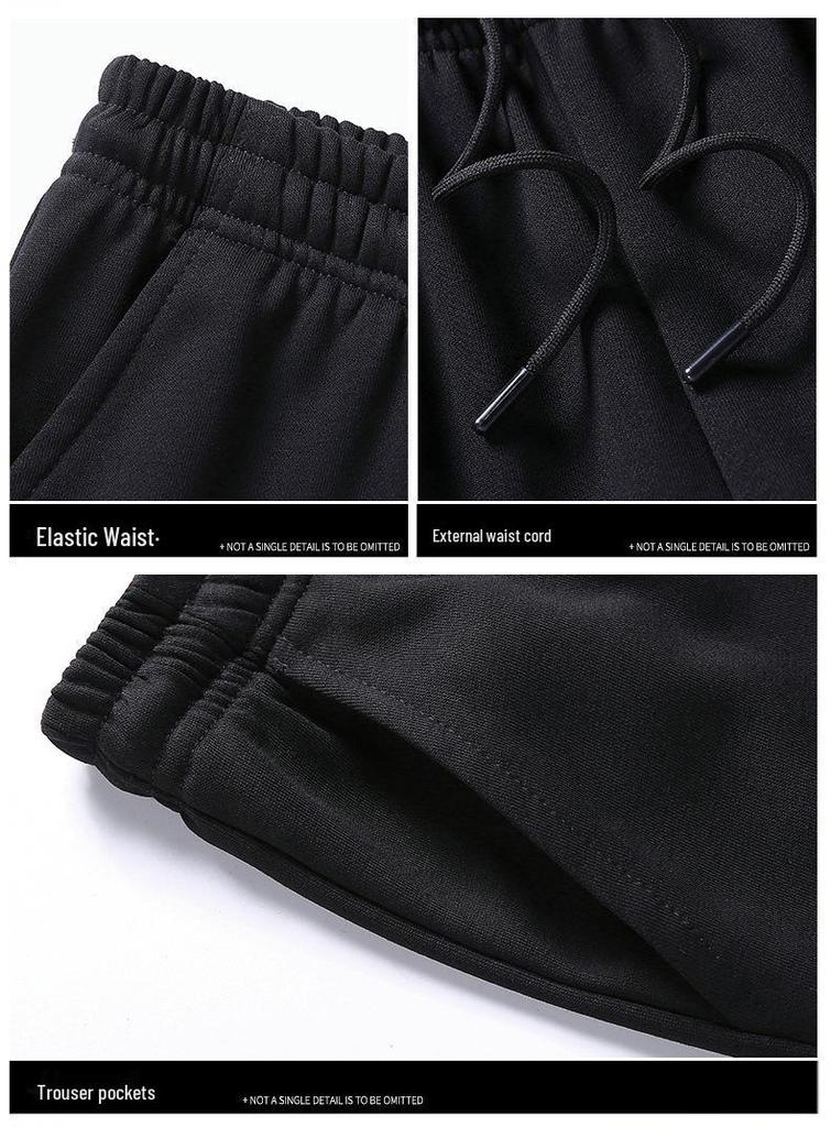 Men's Solid Color Sportswear Set: Stand Collar Cardigan & Long Pants.
