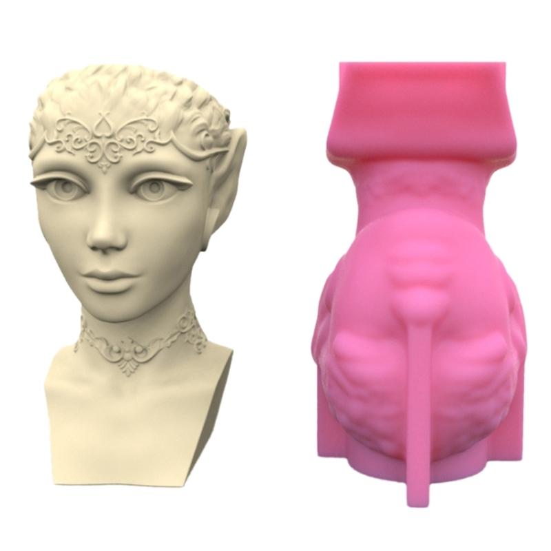 

Геометрический портрет короля и королевы, силиконовые формы для хранения, форма для изготовления суккулентного горшка, цветочного горшка, держателя для ручек