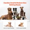 Foldable Dog Bathtub Elevated Light Blue Pet Bathing Station for Dog & Cat
