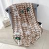Spring and Autumn New Creative Thousand Birds Grid Floral Printed Scarf Women's Travel Photography Photography with Thin Shawl