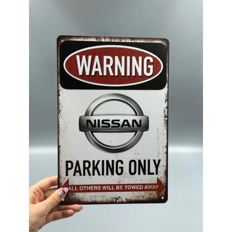 Auto Metal Wall Sign, Garage Bar Decor Plaque 20x30cm