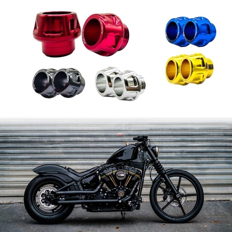 1 Pair Lightweight Anti Drop Motorcycle Forks Aluminum Alloy Precise Machined Suitable For Everyday Riding Crash Defense