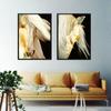 Handsome Horse Abstract White Horse Oil Painting Indoor Decorative Painting Wall Pictures for Living Room Posters and Prints No Frame