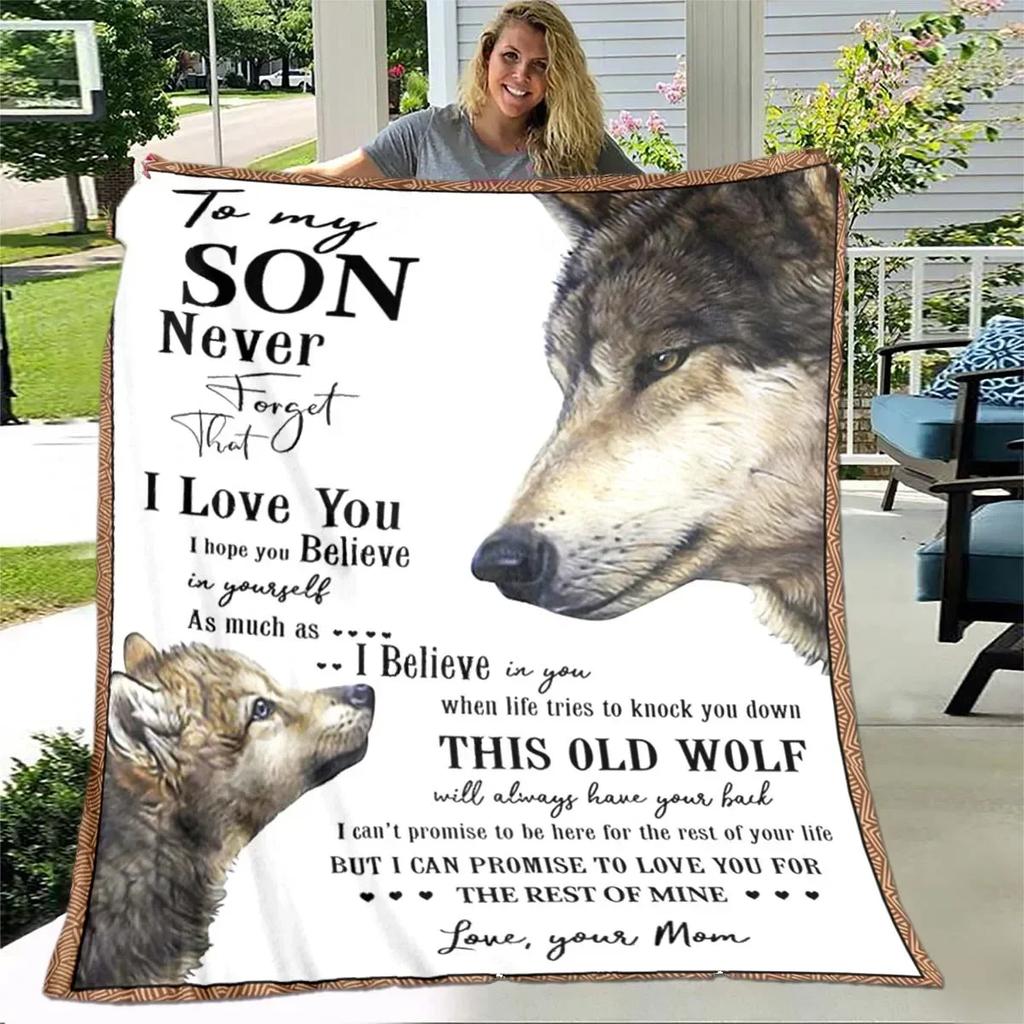 Gifts for Son Super Soft Plush Blanket,Flannel Blanket Throw Blanket for Living Room Bedroom Bed Sofa Picnic Cover