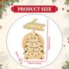 Wooden Christmas Tree Centerpiece Bookshelf Figure Table Kitchen Cabinet Holiday Collectible